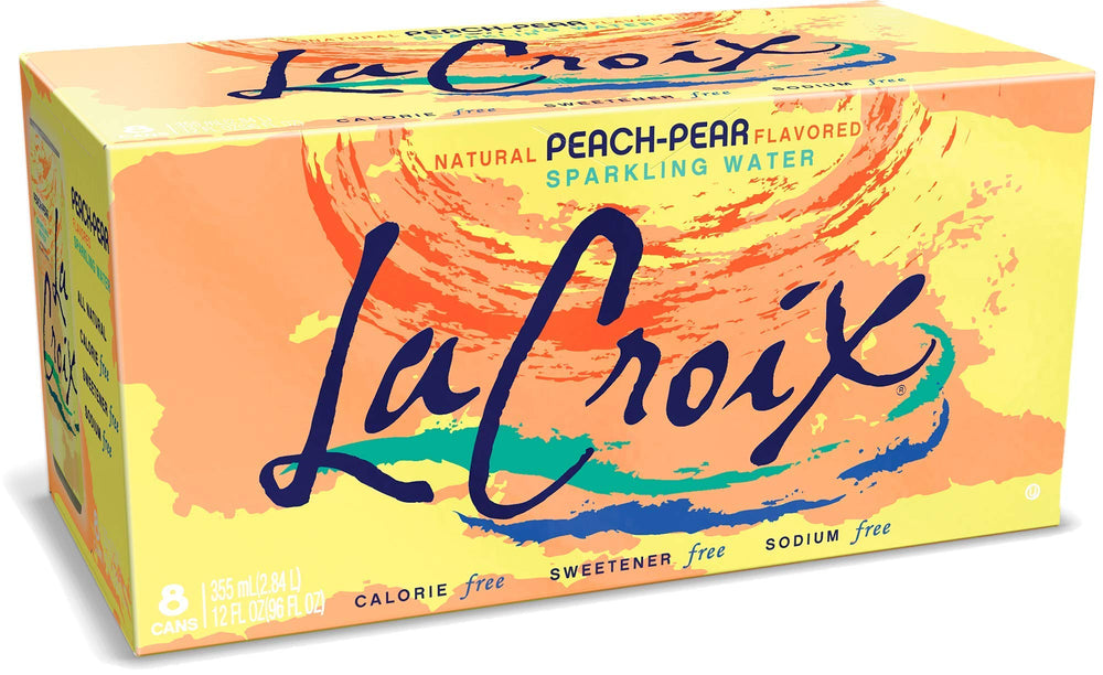 La Croix zero-calorie label supports mindful hydration choices.