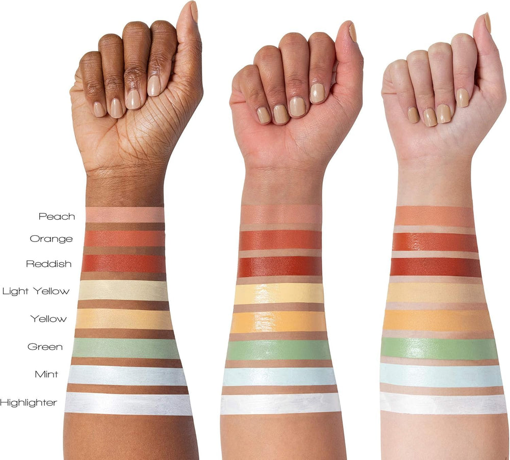 Crease-resistant formula shown for all-day wear on eyelids.