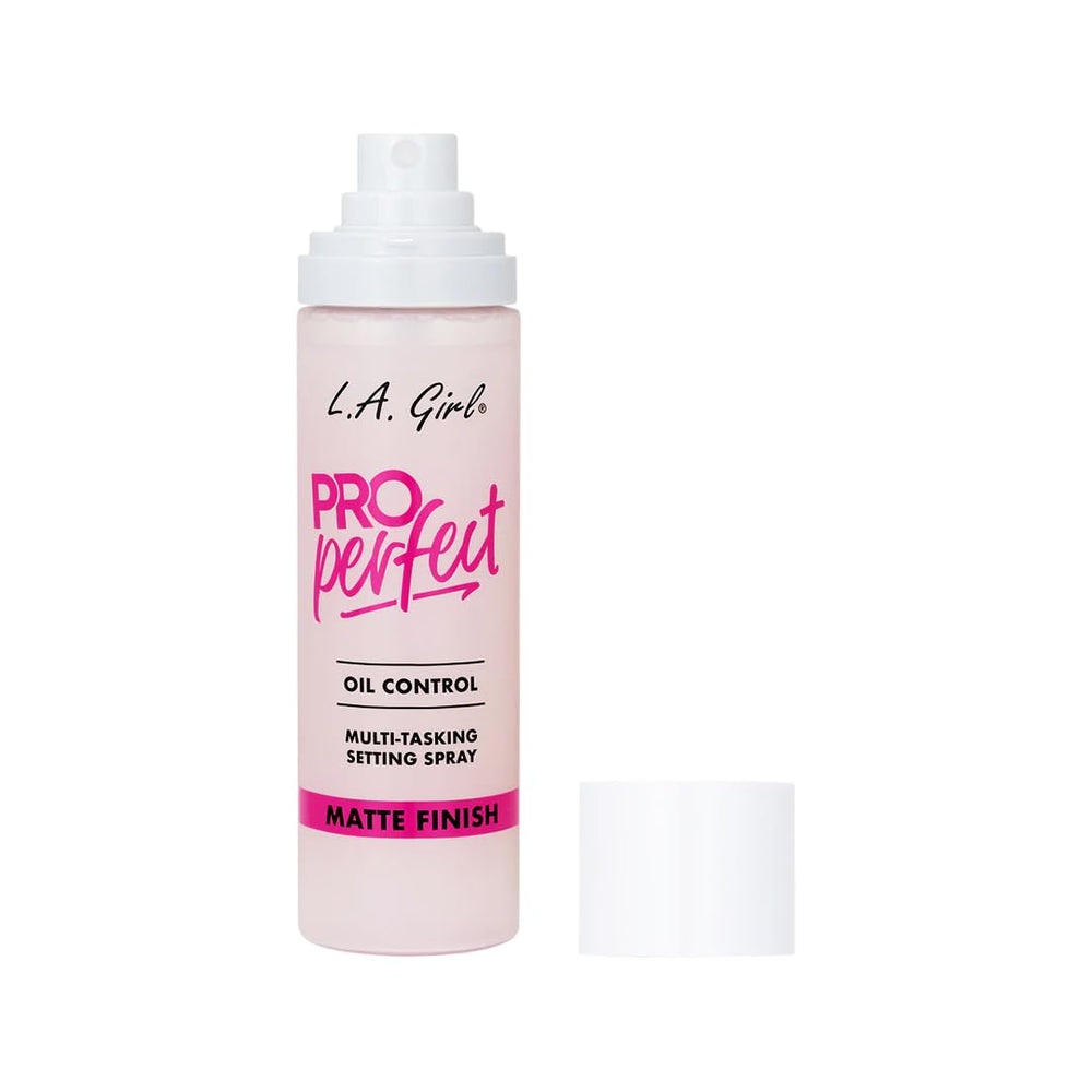 L.A. Girl Pro Perfect Setting Spray GFS200 bottle design enables easy application.