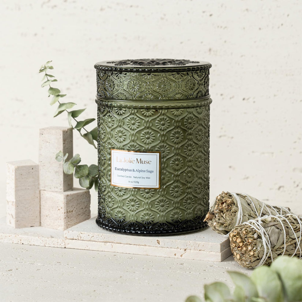 Embellished jar detail from the Maelyn Collection enhances subtle home décor