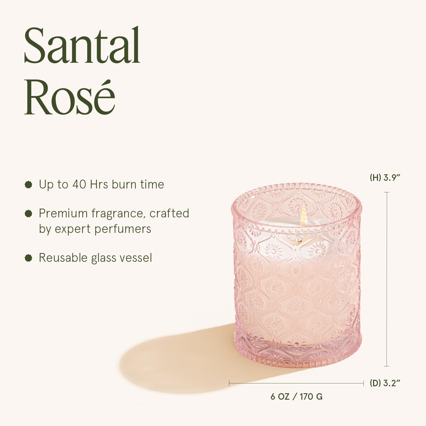 LA JOLIE MUSE Santal Rose packaging uses recyclable materials for eco-conscious gifting.