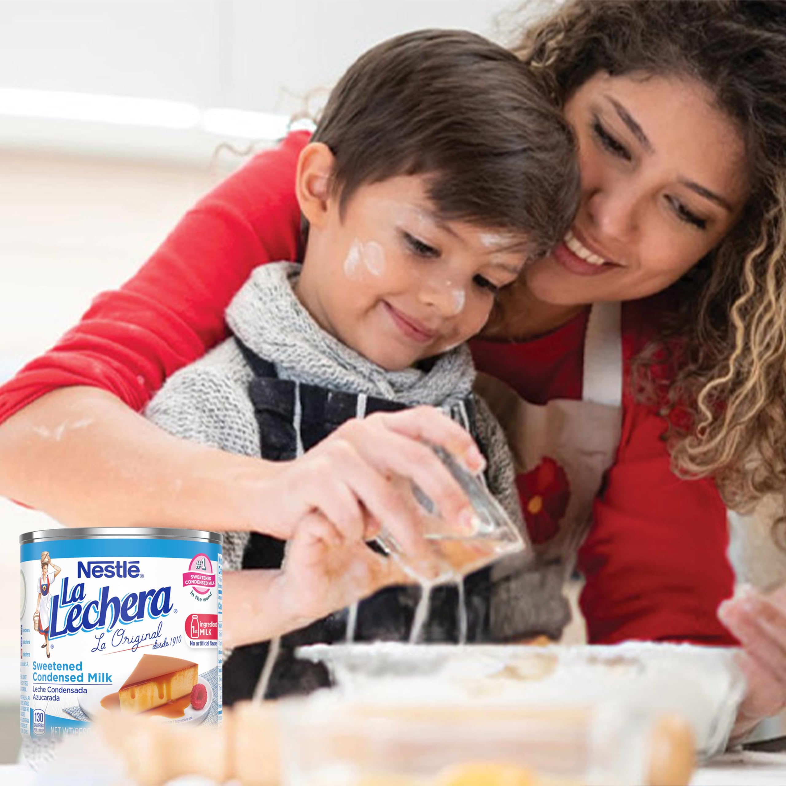 La Lechera on a dessert spoon highlights creamy richness.