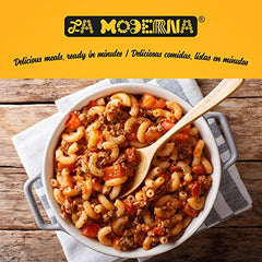 La Moderna Elbow Pasta plated for creamy macaroni and cheese night.