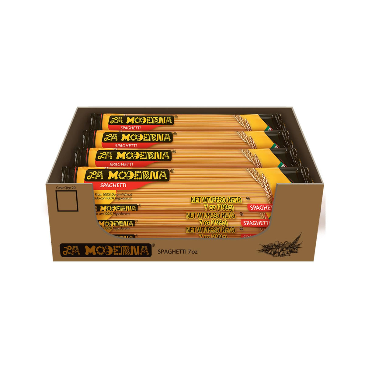 La Moderna spaghetti 7oz bulk pack ready for easy family meals