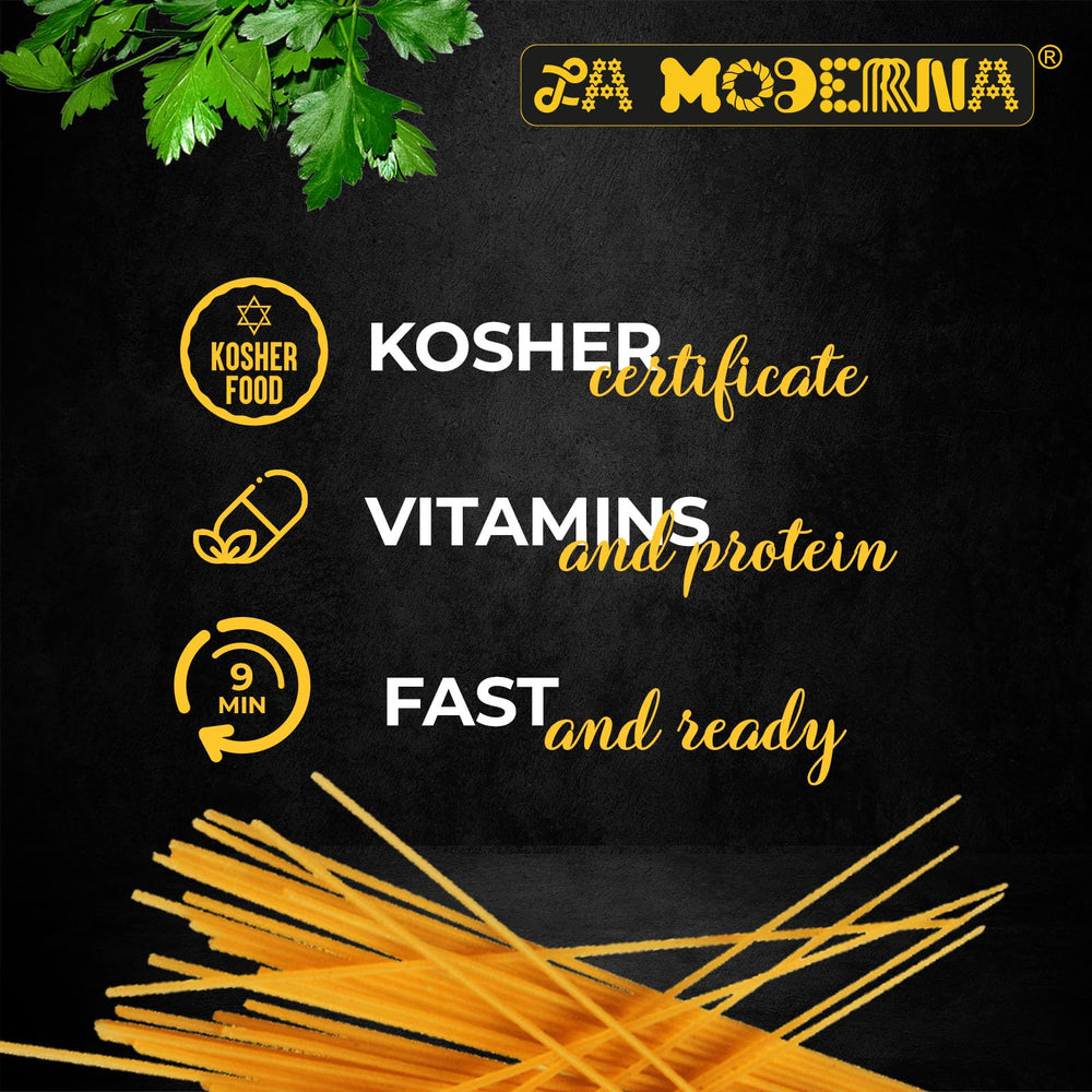 La Moderna spaghetti 100% durum wheat semolina delivers firm texture for sauces