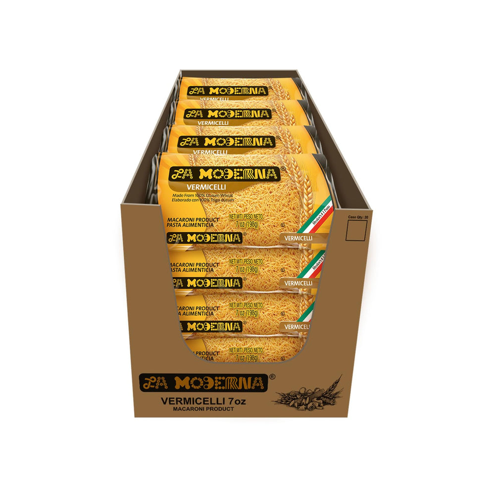 La Moderna Vermicelli bulk-pack shown for family meals and prep