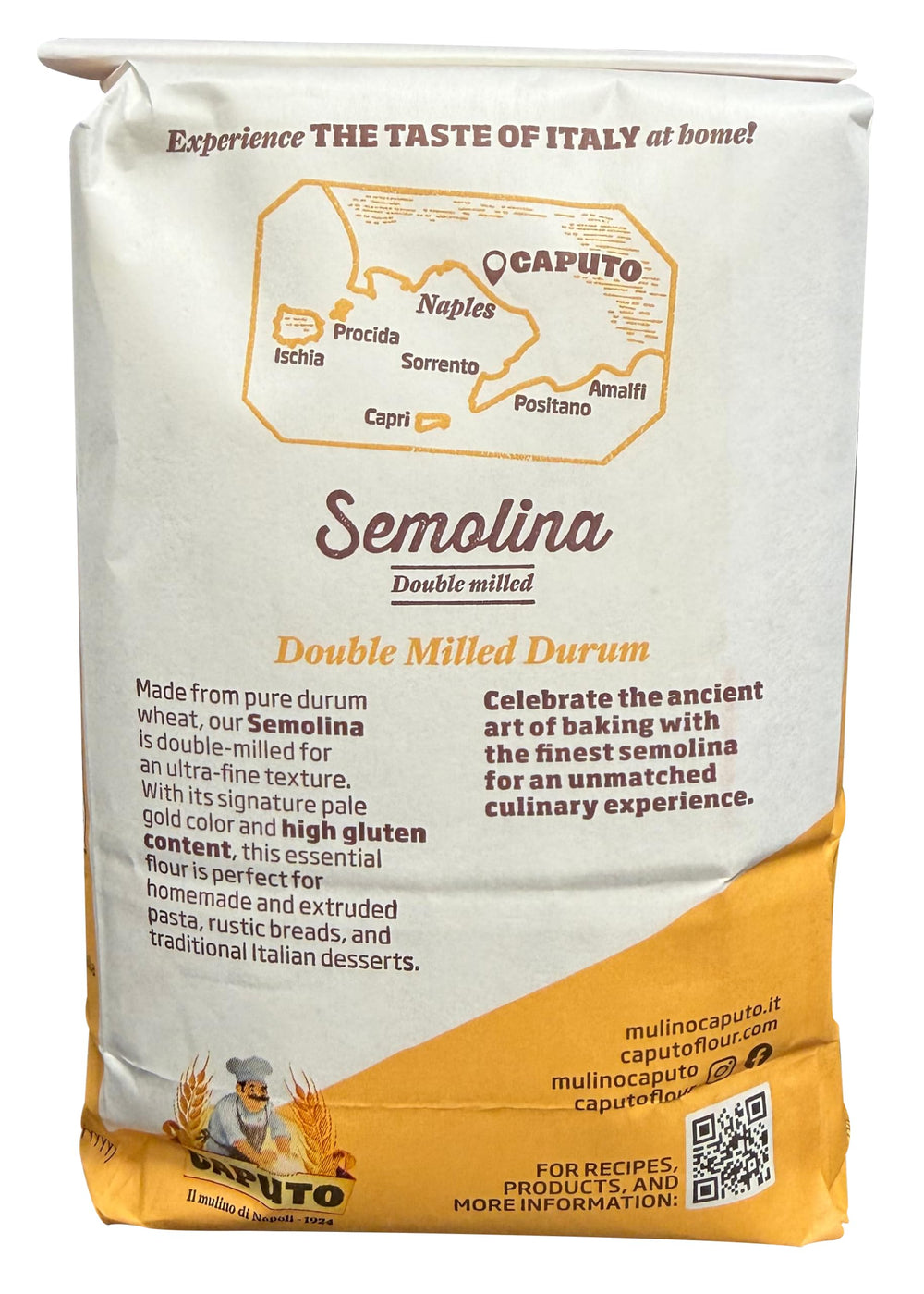 La Molisana Molino Antimo Semola flour supports versatile home baking and rustic bread.