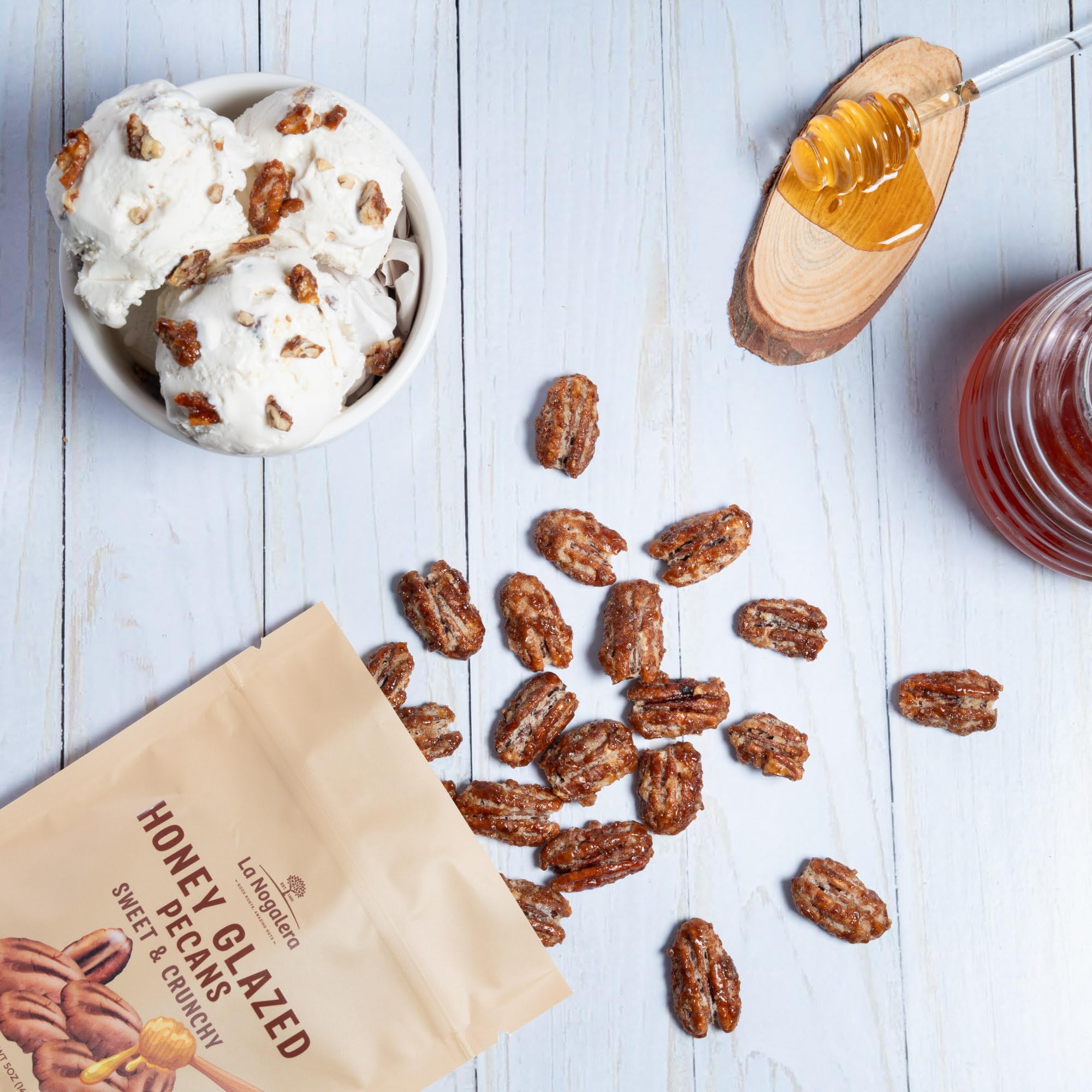 La Nogalera pecans on a cheese board elevate flavor.