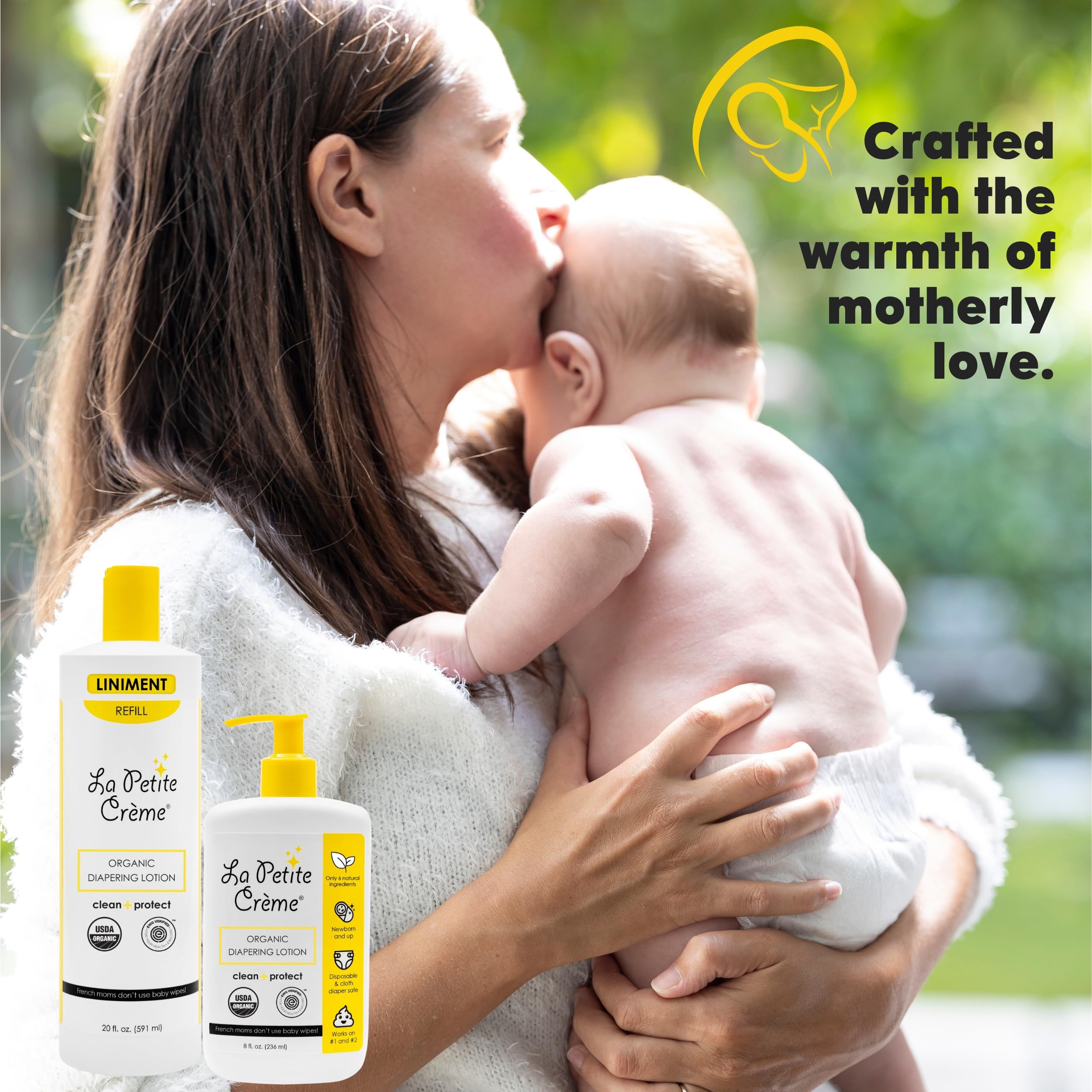 La Petite Creme baby shower gift image, premium organic care for new families.