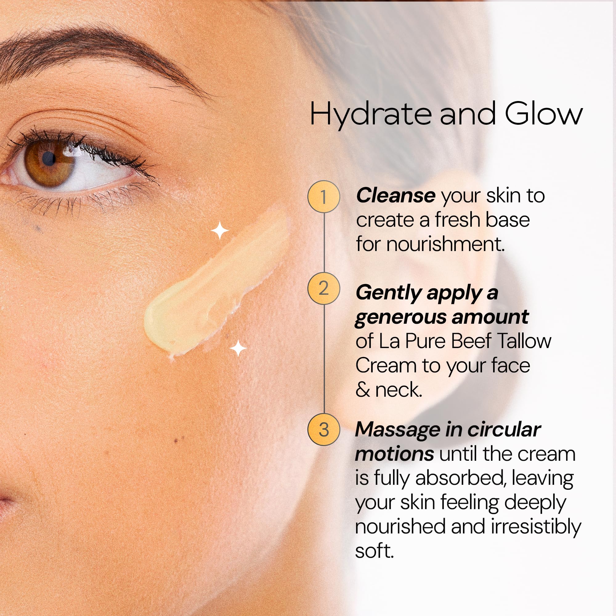 Fragrance detail featuring frankincense for elasticity-focused care