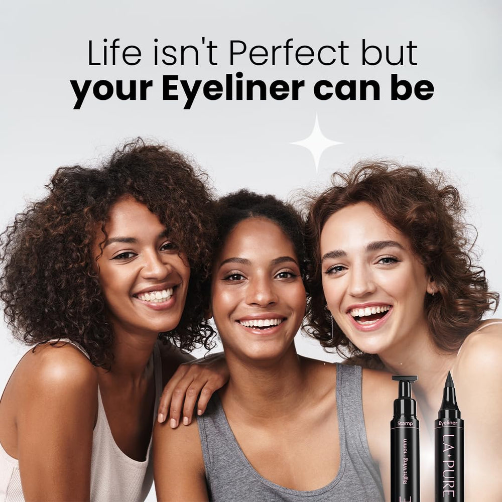 LA PURE easy wing-stamp application saves time in busy mornings