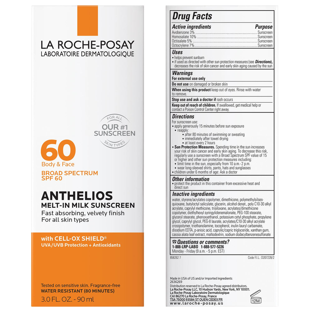 Cell-OX Shield technology with antioxidants for UVA/UVB protection