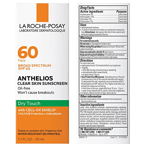 Apply-on-face moment with Anthelios Clear Skin sunscreen for a lightweight matte look