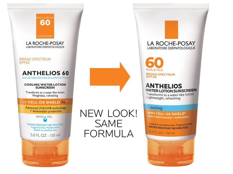Anthelios cooling water-lotion pump showing easy, fast-absorption application