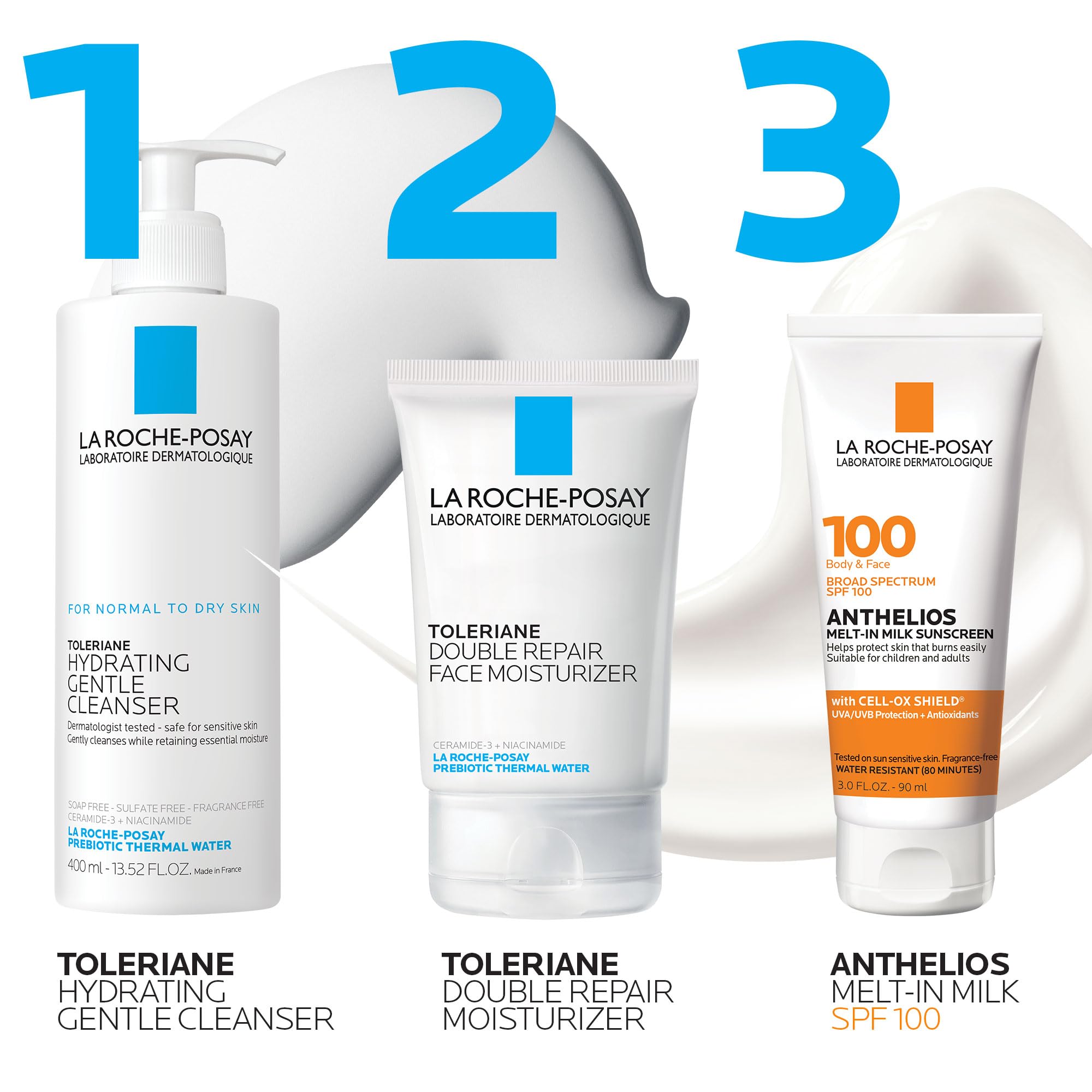 La Roche-Posay Anthelios Melt-In Milk SPF 100 on arms and chest for broad coverage