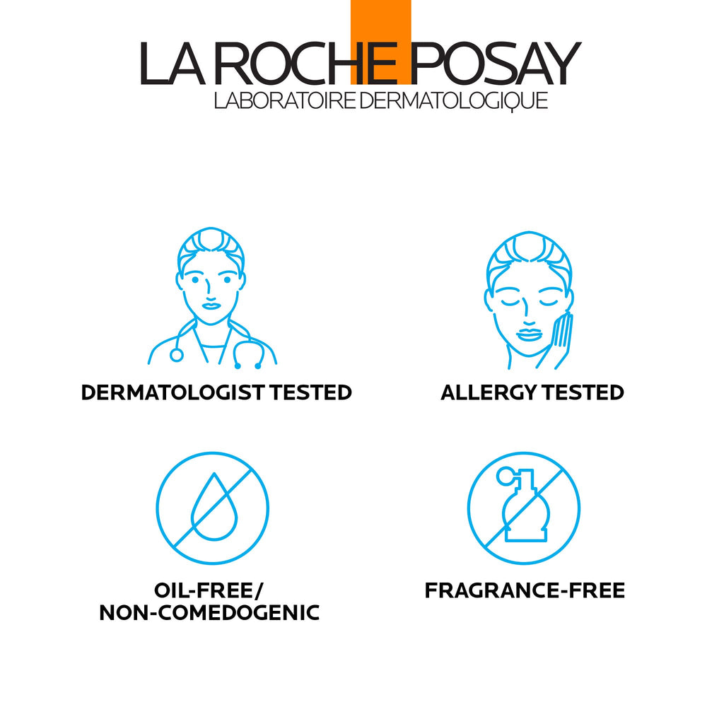 La Roche-Posay Mineral Sunscreen clay-infused for a soft, dry touch finish