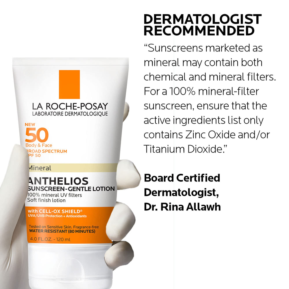 La Roche-Posay Anthelios Mineral Sunscreen remains water resistant for 80 minutes