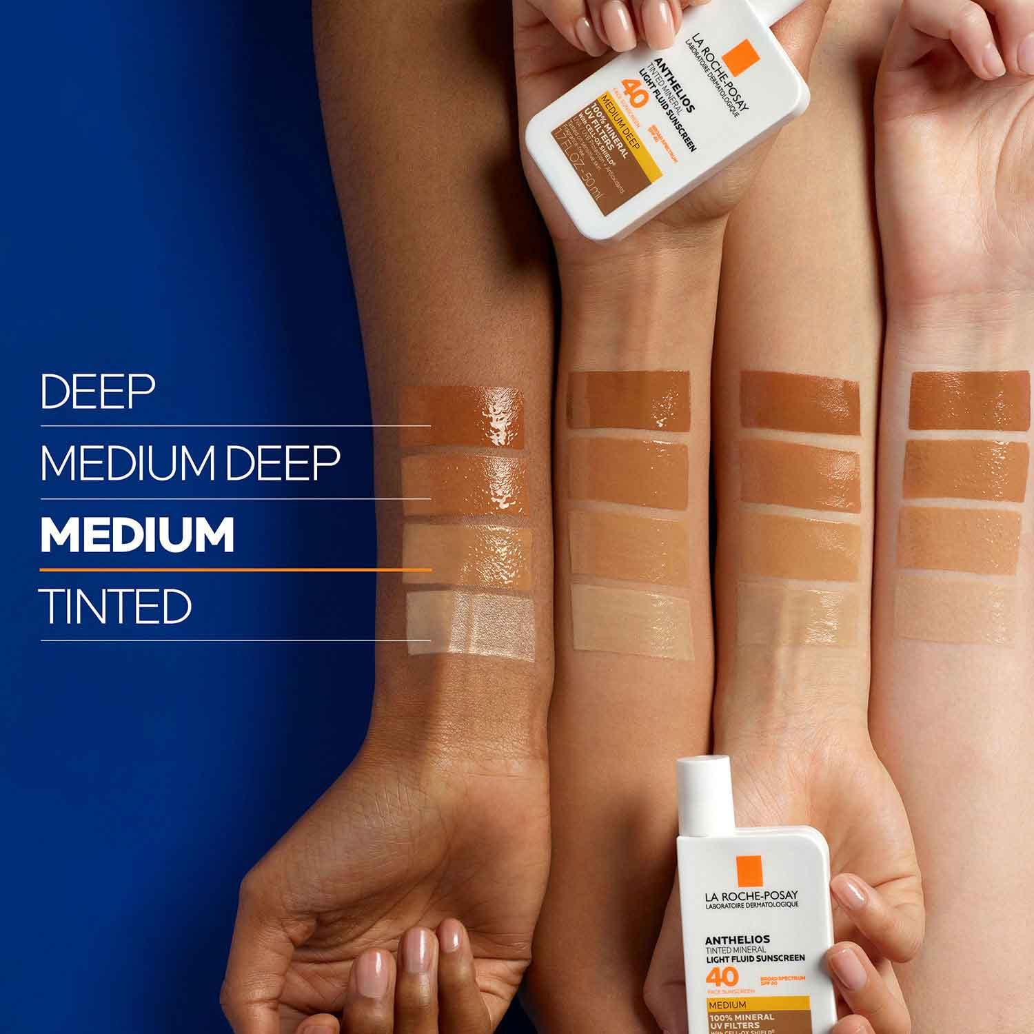 Anthelios matte finish sunscreen texture ideal as makeup base