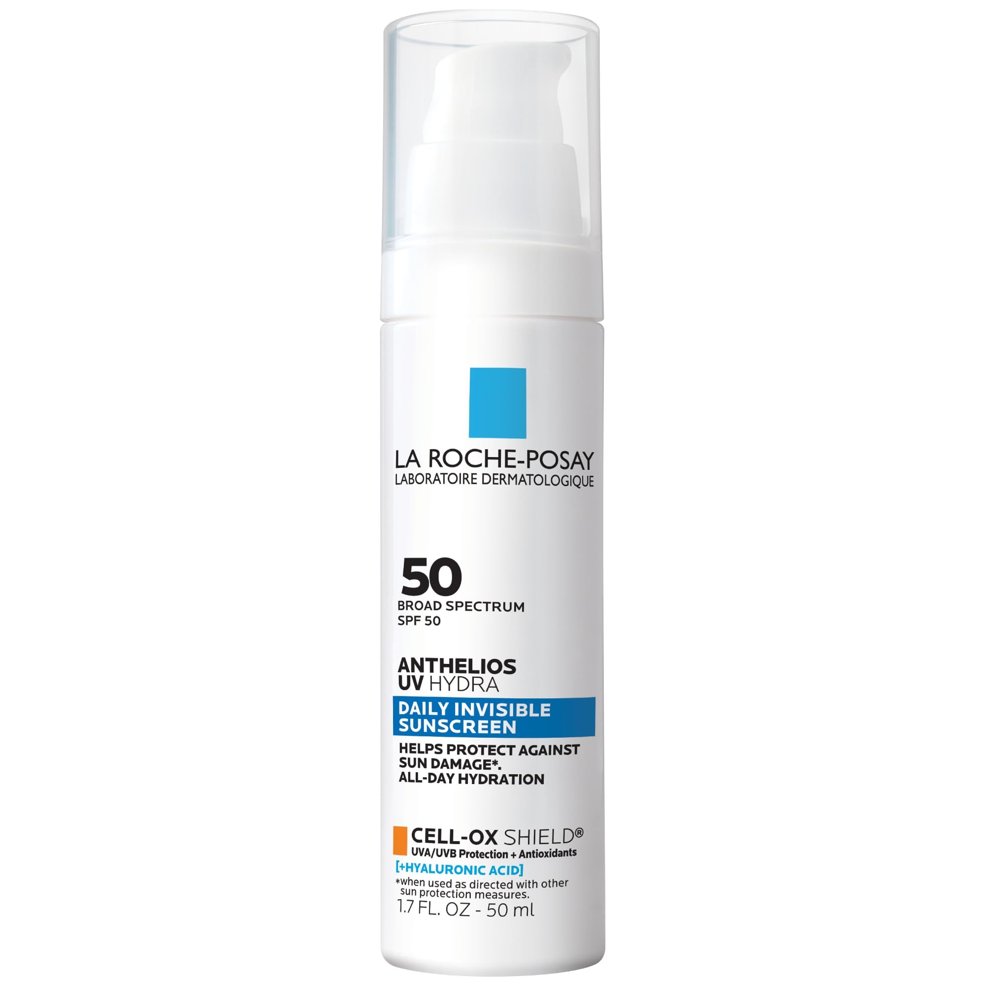 La Roche-Posay Anthelios UV Hydra Sunscreen SPF 50 bottle ready for daily hydration
