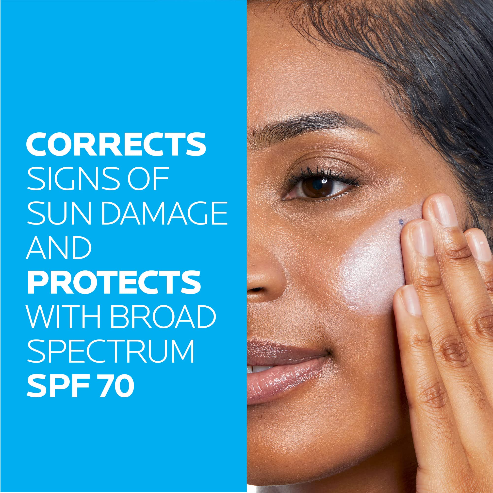 La Roche-Posay Cellox-B3 Shield graphic underlines broad spectrum protection with antioxidants