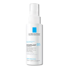 La Roche-Posay Cicaplast B5 spray on face for soothing hydration