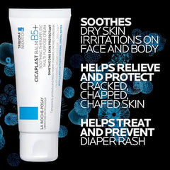 La Roche-Posay Cicaplast Balm B5 on body, protects and nourishes dry skin