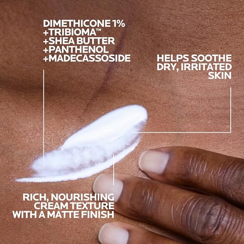 La Roche-Posay Cicaplast Balm B5 applied to face, hydrating and soothing