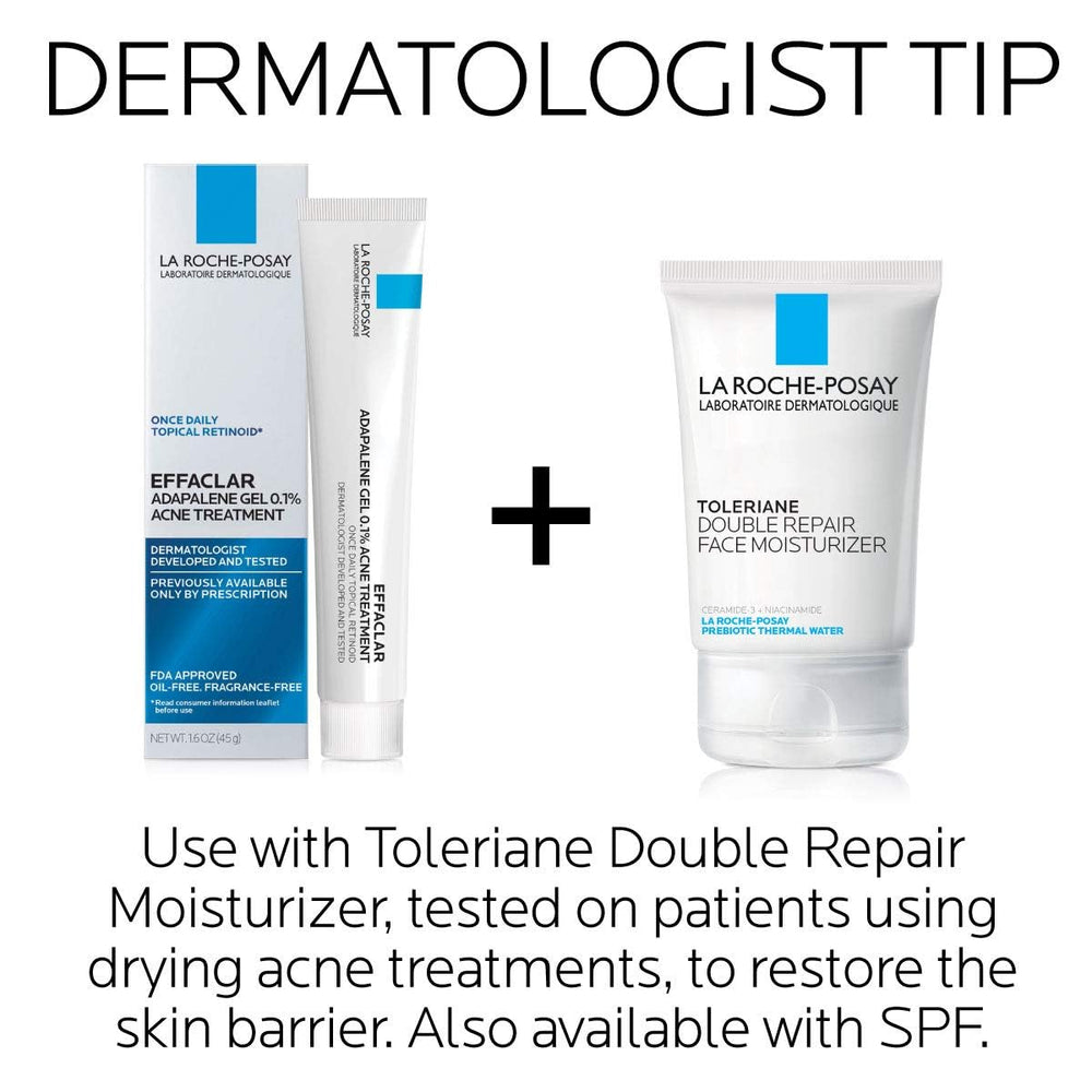 La Roche-Posay Effaclar Adapalene Gel nightly routine shot.