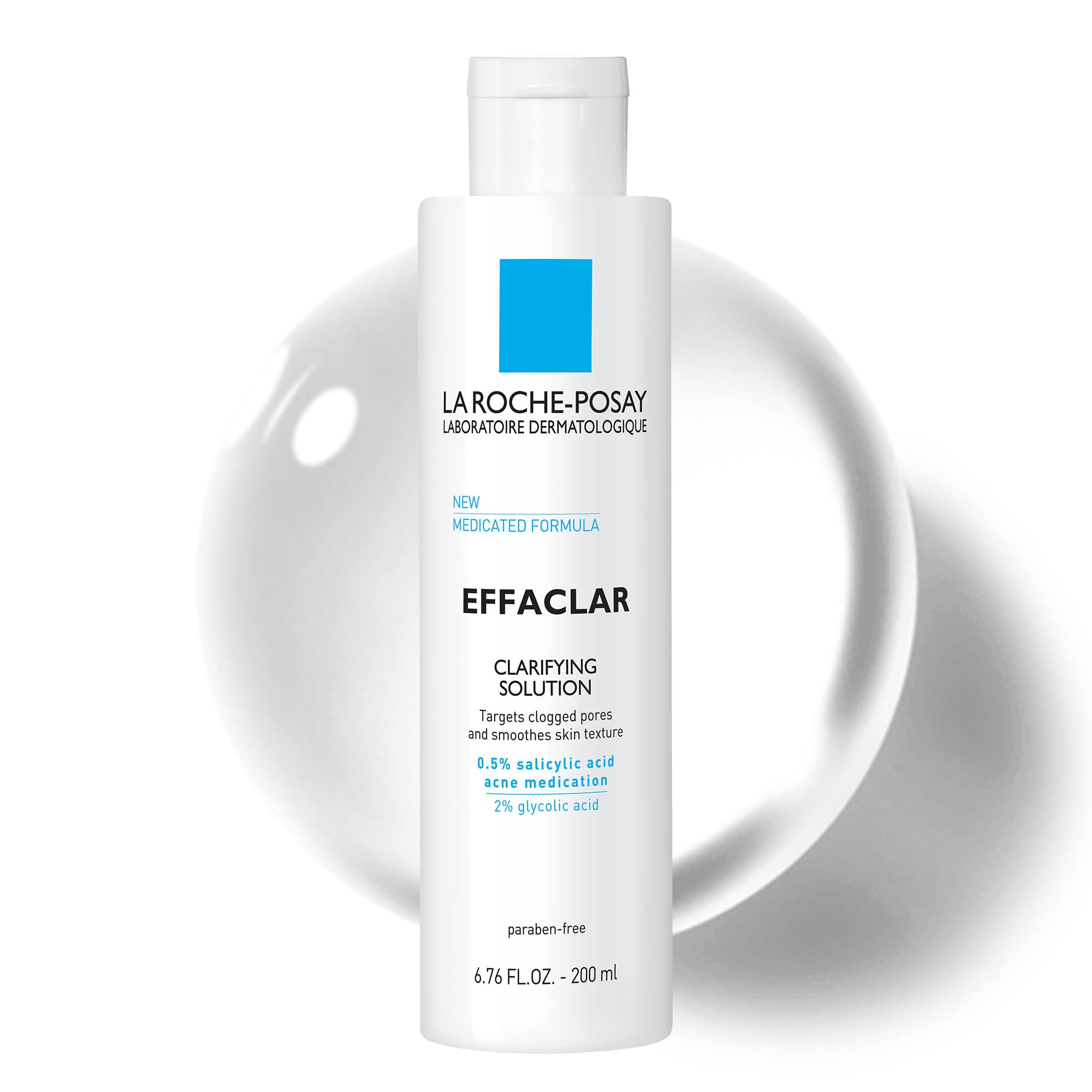 La Roche-Posay Effaclar Clarifying Solution bottle for pore refining.