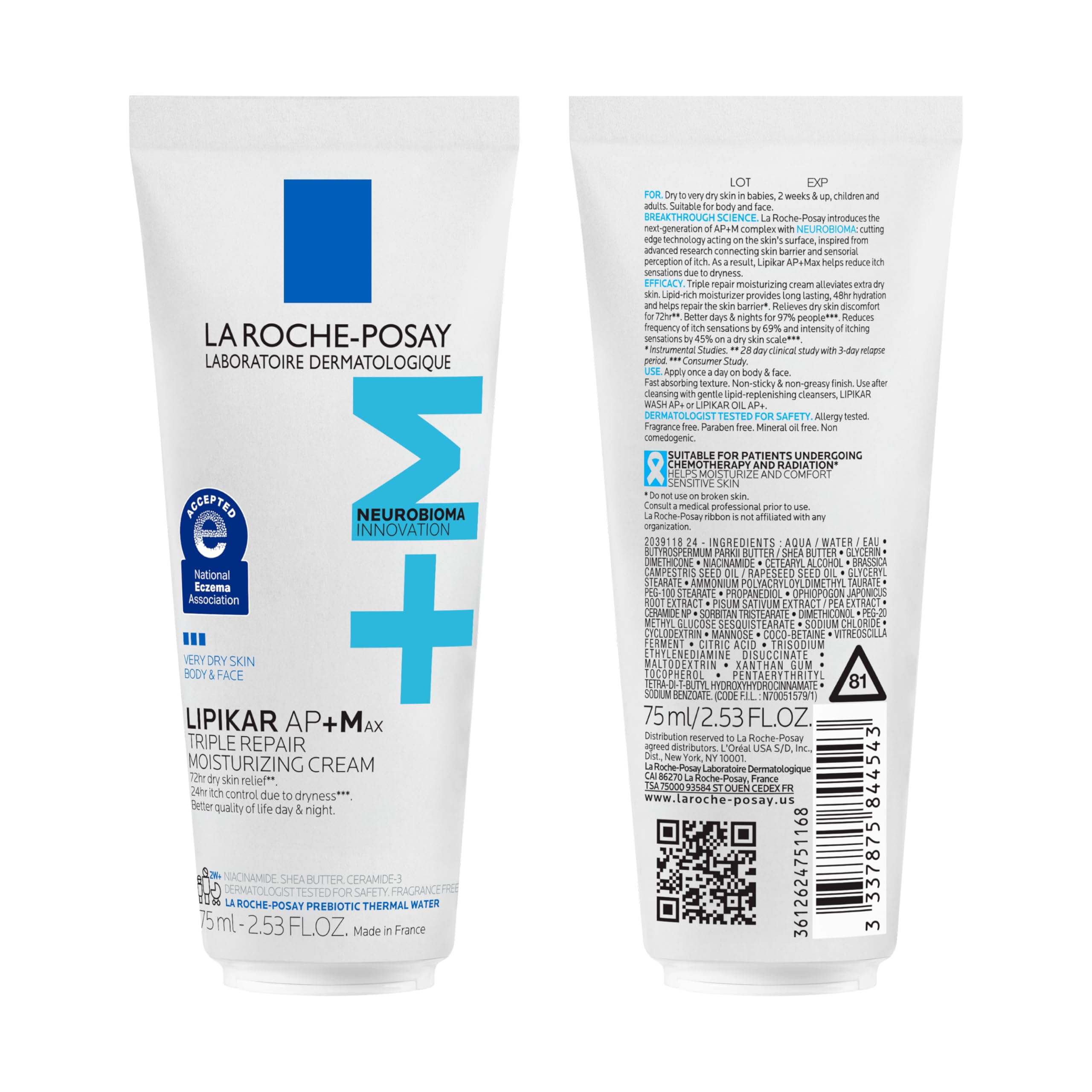 Face and body application scene showing versatile use on hands and elbows.
