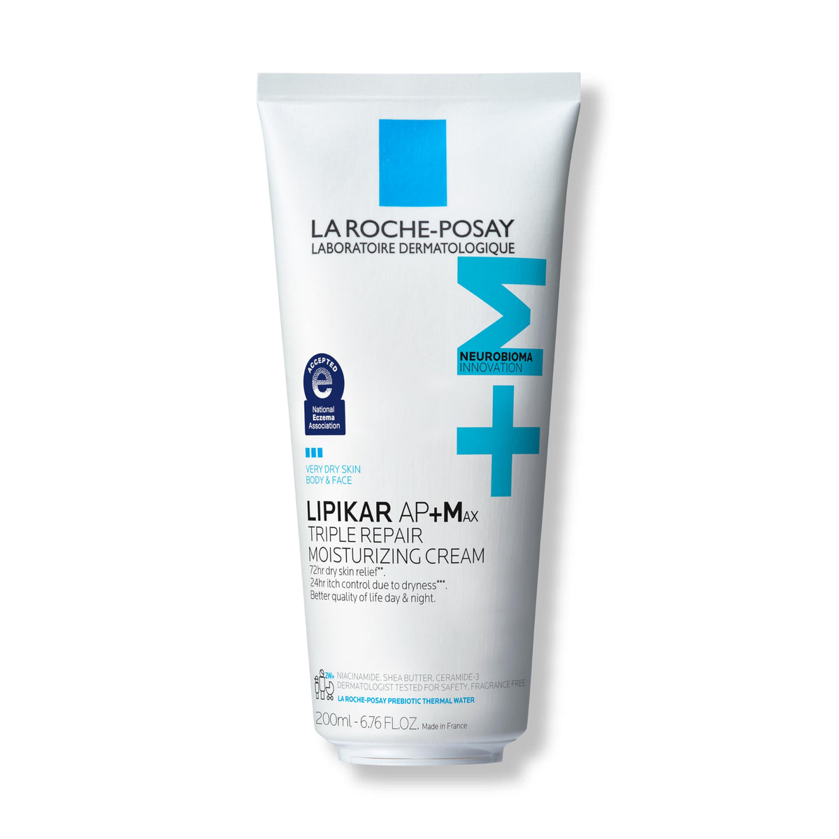 La Roche-Posay Lipikar AP+MAX bottle pump for easy daily moisturization.