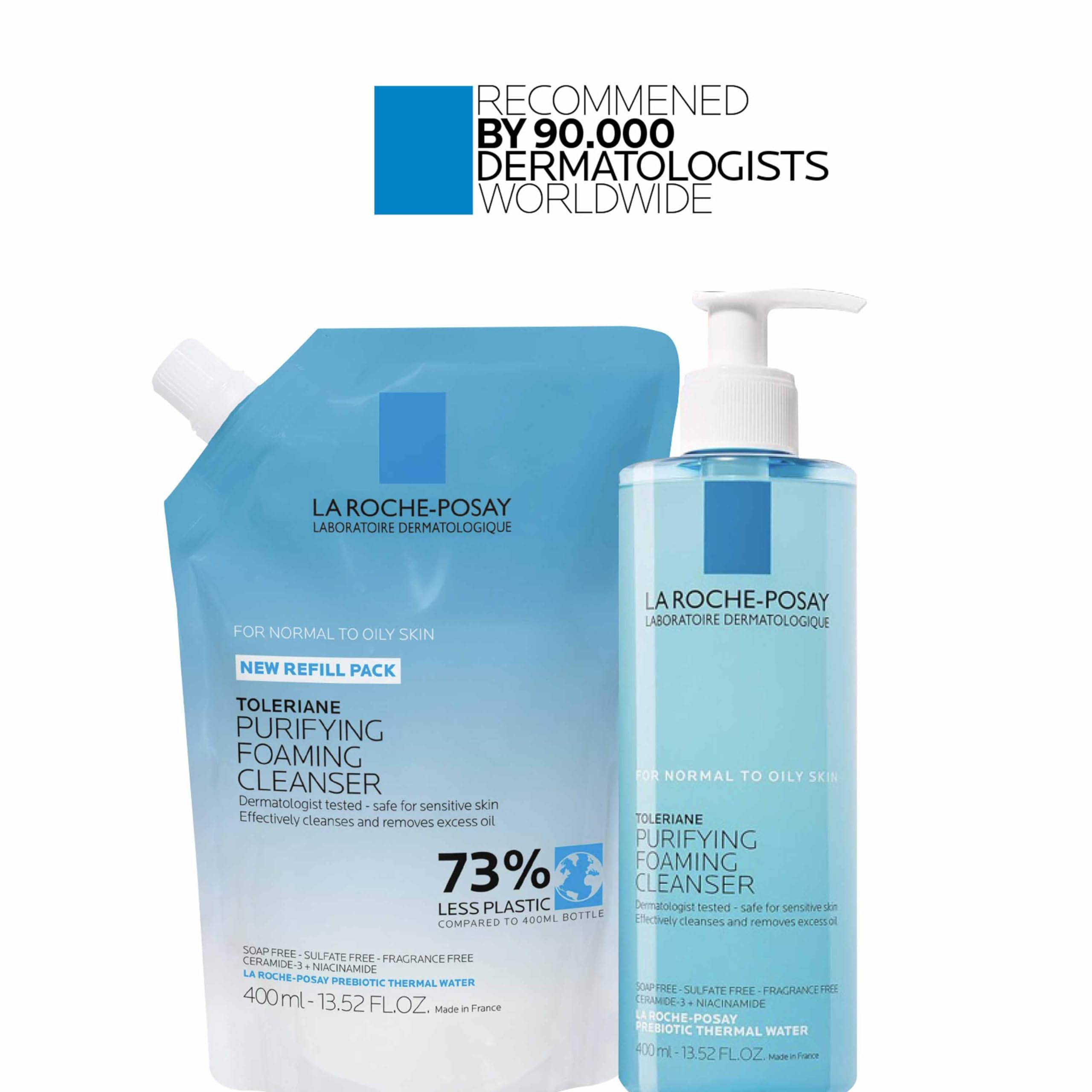 La Roche-Posay cleanser in morning routine setup for daily cleansing.