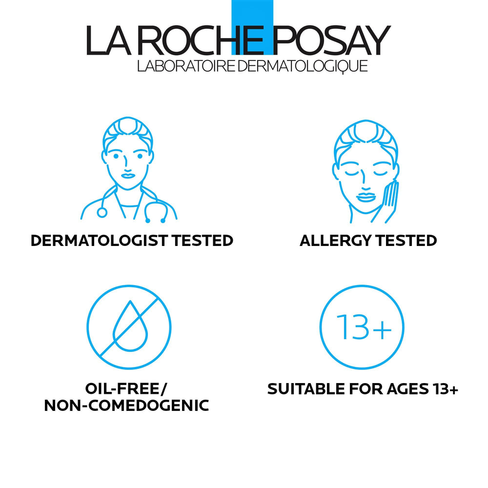 La Roche-Posay Niacinamide and Ceramide graphic emphasizes barrier support.