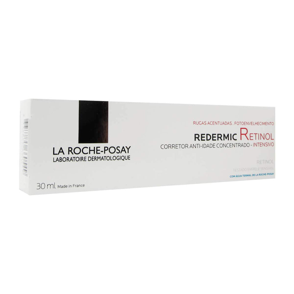La Roche-Posay Redermic R texture; lightweight formula leaves skin soft and luminous.