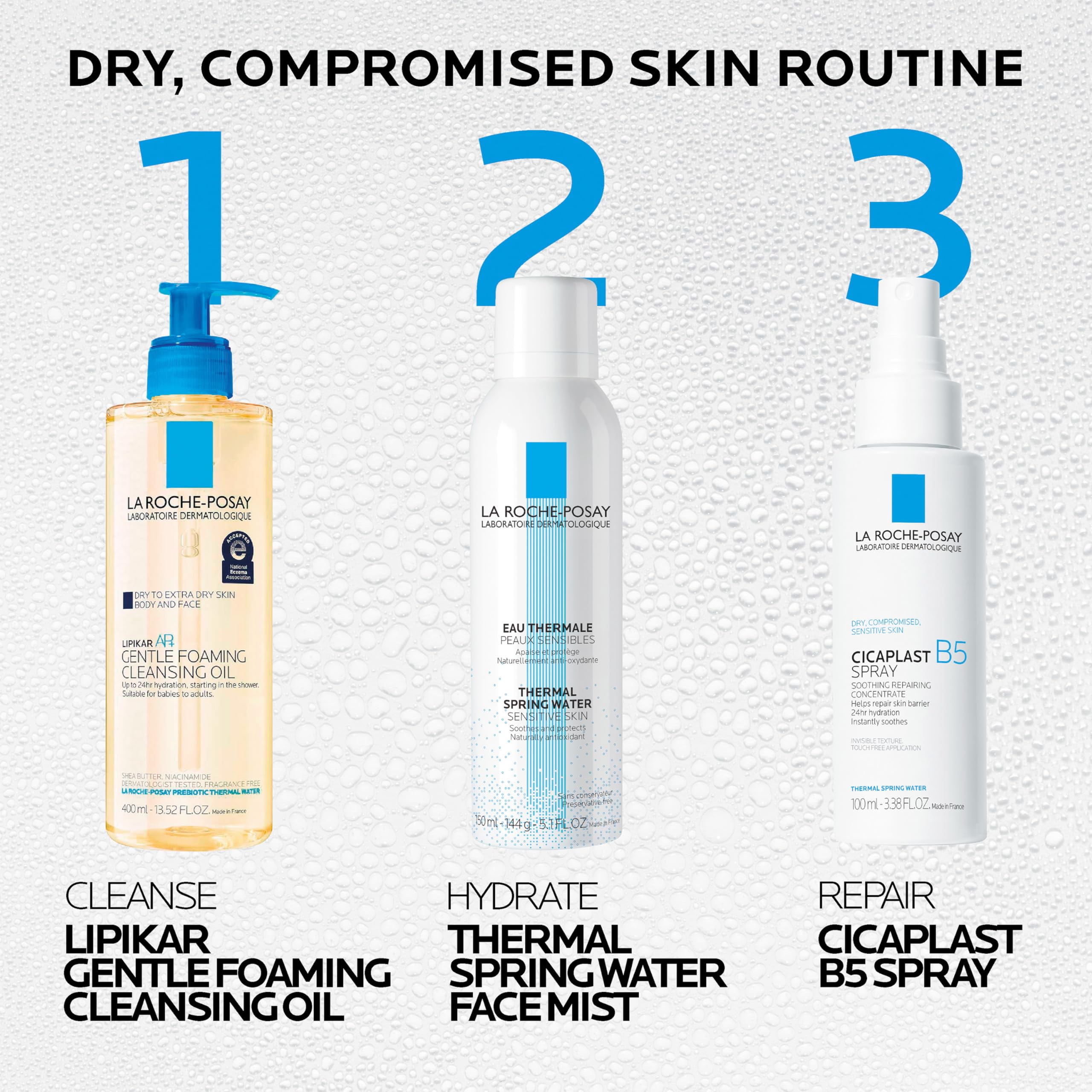 La Roche-Posay skin barrier repair with Madecassoside and minerals
