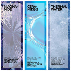 Front packaging of La Roche-Posay cleanser highlighting fragrance-free and soap-free claims