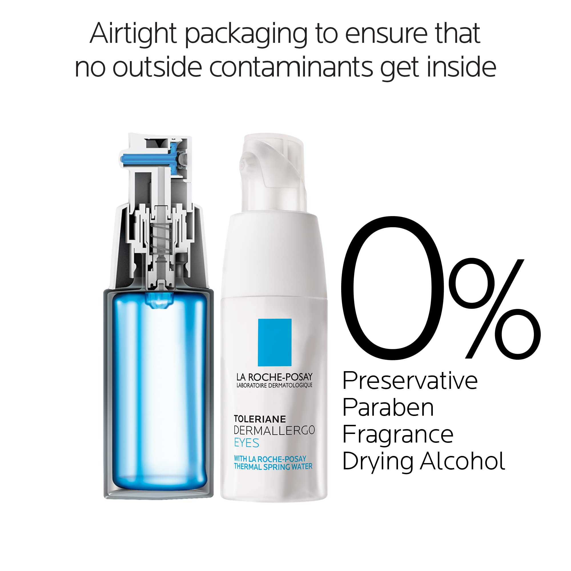 Air-tight packaging protects La Roche-Posay eye cream freshness