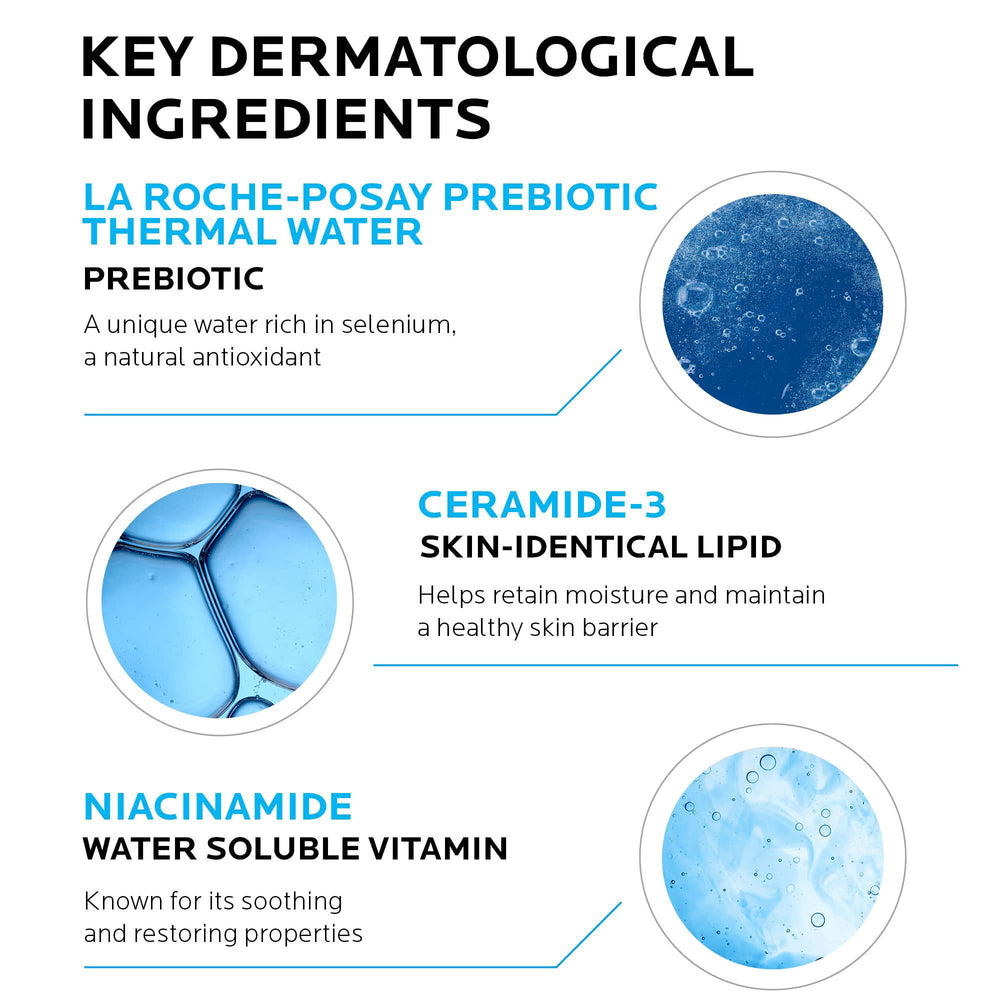 Toleriane Double Repair moisturizer being applied for a lightweight, non-greasy finish