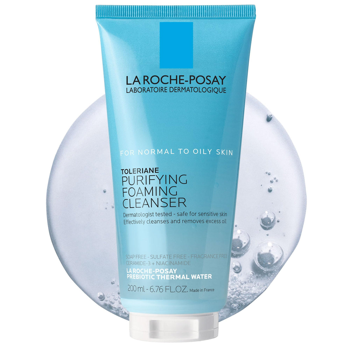 La Roche-Posay Toleriane Purifying Foaming Cleanser bottle for daily cleansing of sensitive skin