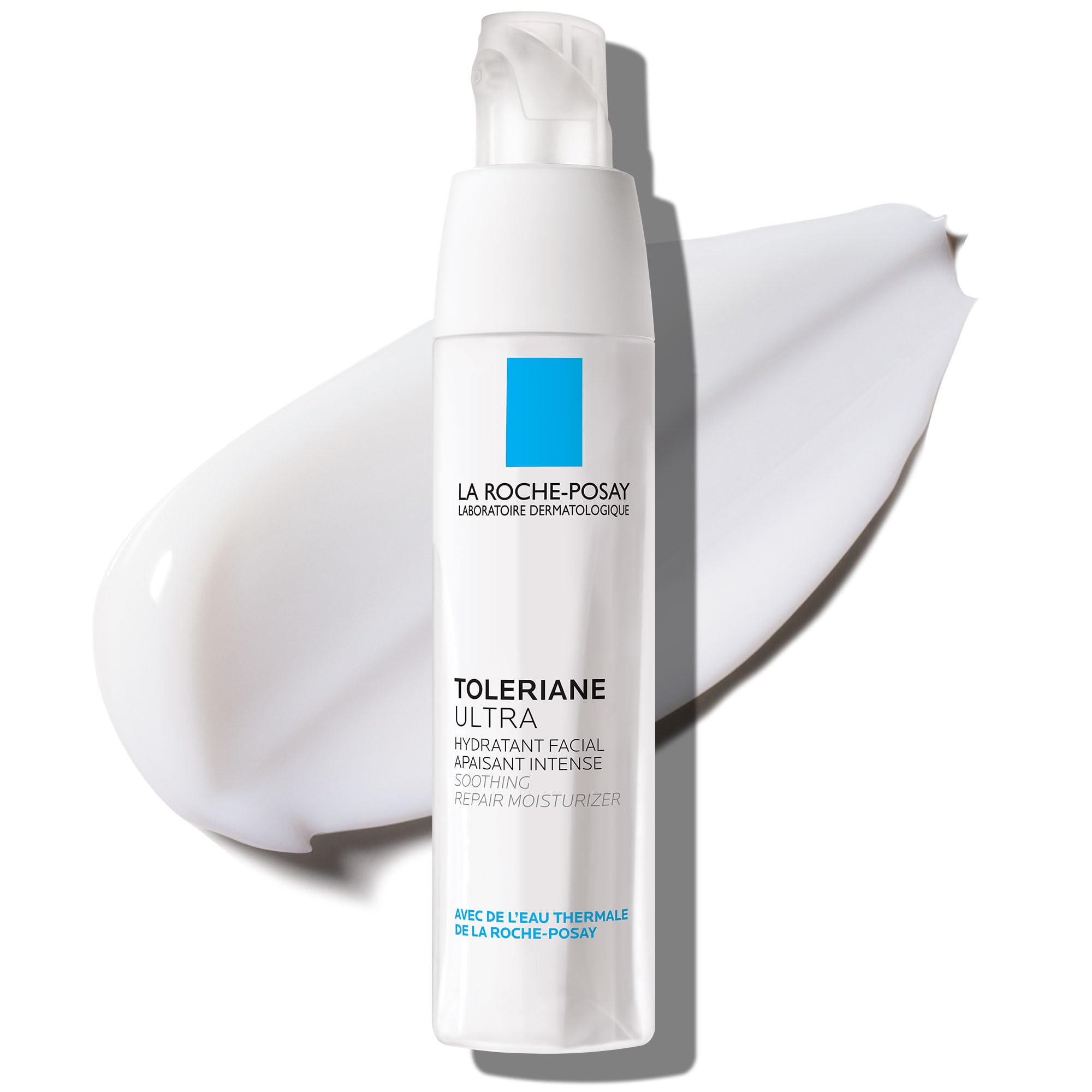 La Roche-Posay Toleriane Ultra cream jar showing soothing, hydrating texture for sensitive skin