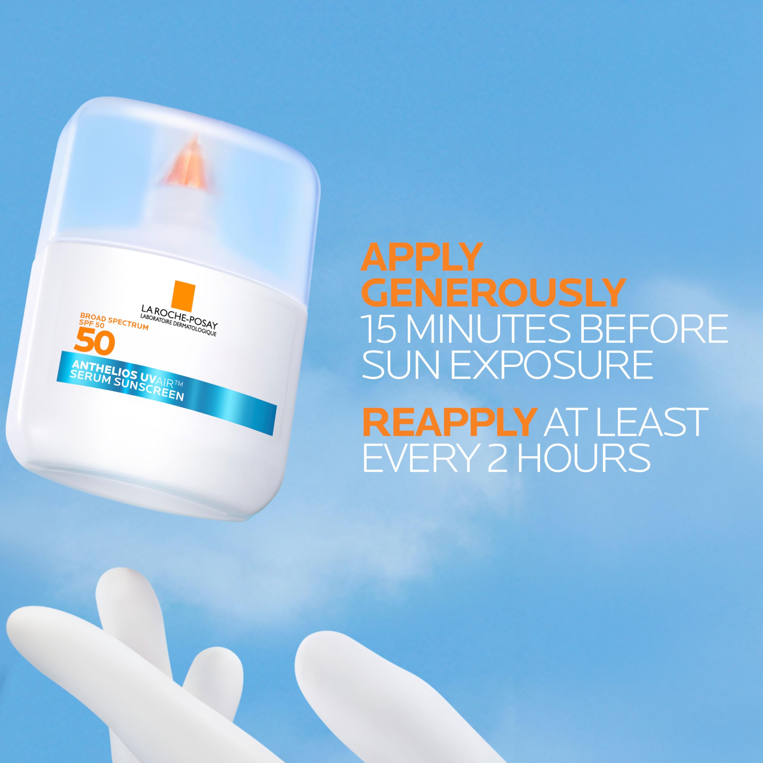 La Roche-Posay UV Air broad-spectrum UVA protection on front label.