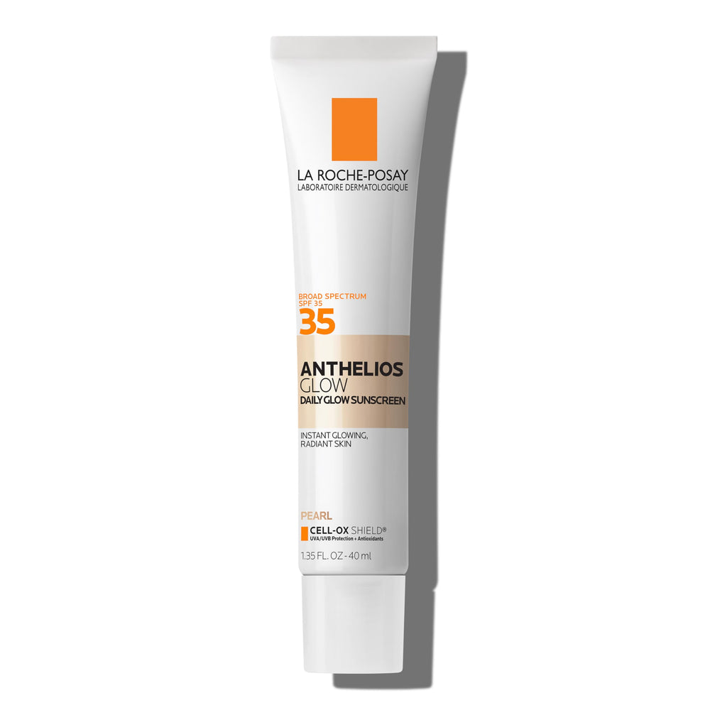 La Roche-Posay UV Glow SPF 35 bottle close-up for daily sun protection