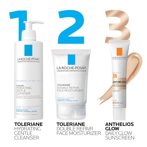 La Roche-Posay UV Glow SPF 35 tinted swatch shows subtle sun-kissed tint