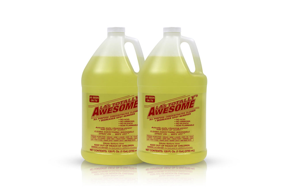 La's Totally Awesome All-Purpose Cleaner refill bottle pour for versatile kitchen and surface cleaning