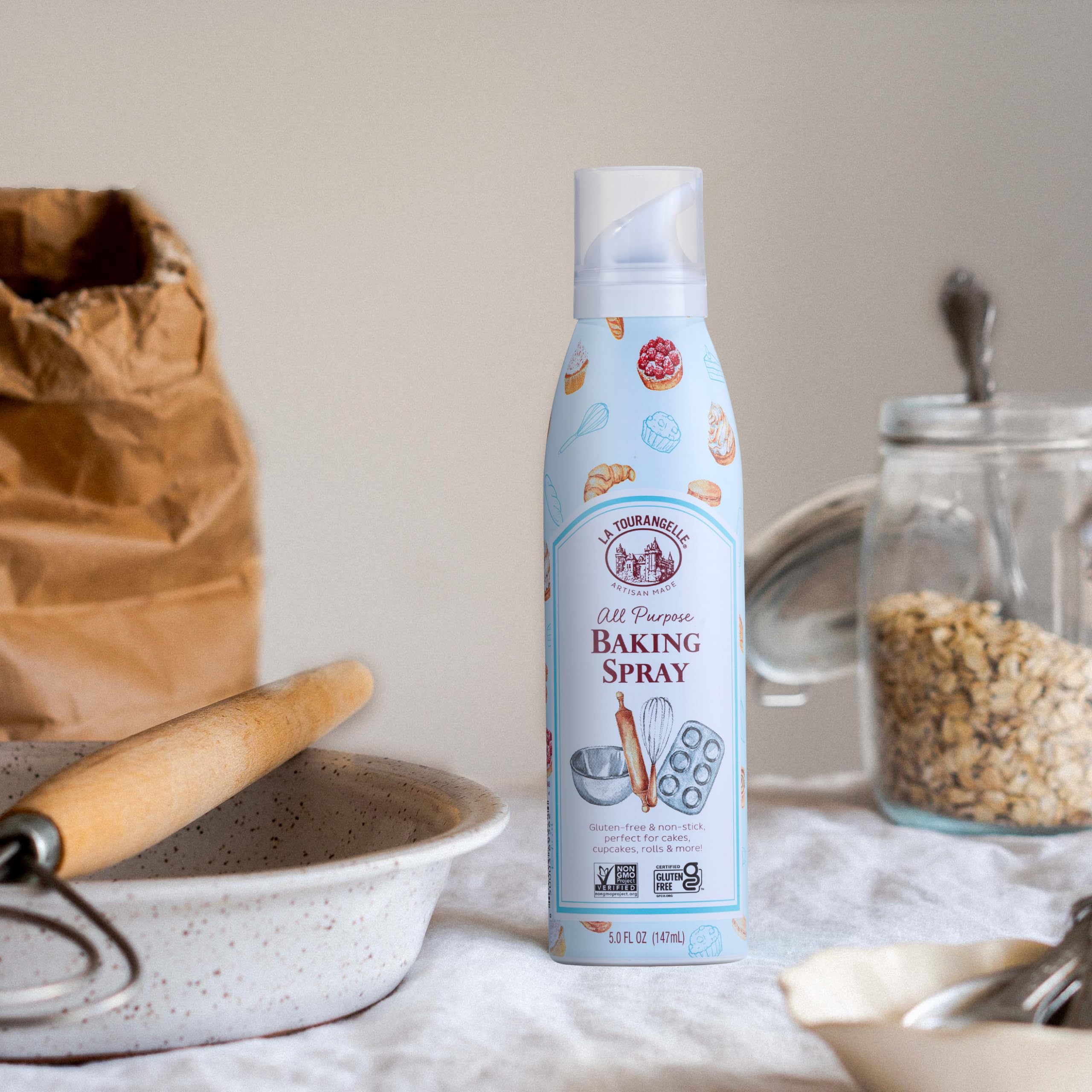La Tourangelle baking spray showcases premium flavor for versatile cooking