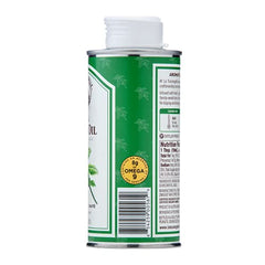 La Tourangelle Basil Infused Oil label close-up highlighting fresh basil aroma.