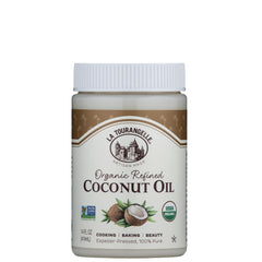 La Tourangelle Organic Refined Coconut Oil bottle pour for cooking and baking tasks
