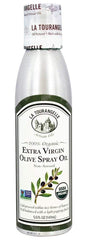 La Tourangelle EVOO spray bottle pour showcases balanced flavor for everyday cooking.