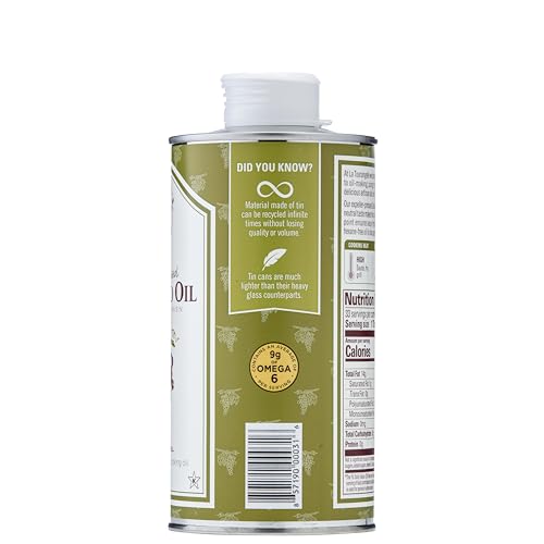 La Tourangelle Grapeseed Oil pour shot highlights its neutral flavor.