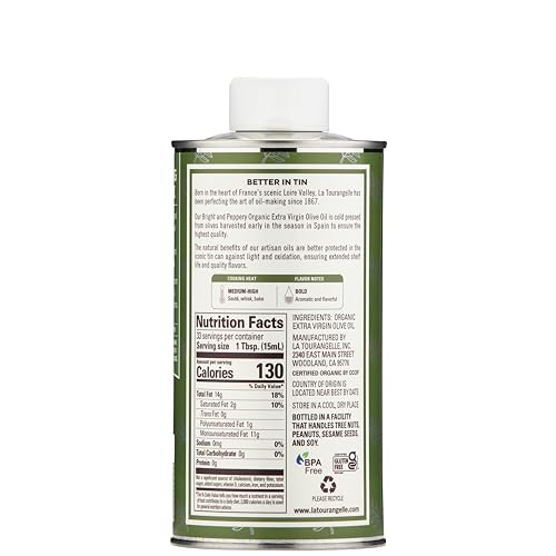La Tourangelle olive oil glass bottle close-up highlighting premium quality.